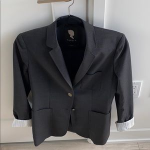 Talula Charcoal Grey Boyfriend Blazer